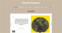 Desktop Screenshot of pierrettefleutiaux.com