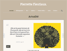 Tablet Screenshot of pierrettefleutiaux.com
